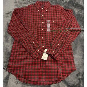 SMALL  Polo Ralph Lauren Men's Classic Fit Plaid Oxford Shirt